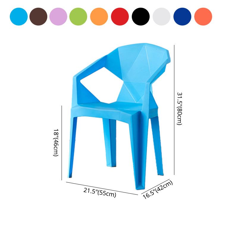 Contemporary Style Dining Chairs Plastic Dining Arm Side Chairs for Kitchen (Set of 4) Clearhalo ' kitchen&dining_furn' 'Dining Chairs' 'Dining Tables & Seating' 'dining_chair' 'furn' 'furn_dining_chair' 'Furniture' 'furniture_dining_chair' 'Kitchen & Dining Furniture' 'kitchen' 1200x1200_00a7b875-de45-4181-b541-50fcf0b9765f