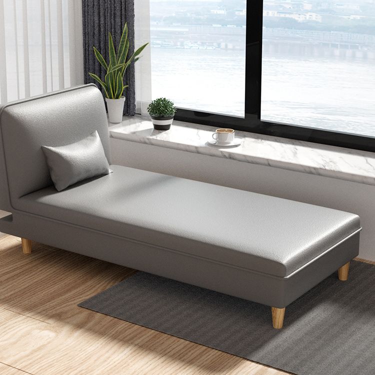 Skandinavischer armloser Akzentstuhl mit 3-Positionen-Liege-Chaiselounge-Couch