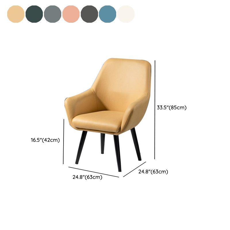 Fixed Back Lounge Chair Solid Color Barrel Chair with Black Legs Clearhalo 'Accent Chairs' 'accent_chairs' 'Chairs & Seating' 'furn' 'furn_accent_chairs' 'Furniture' 'Living Room Furniture' 1200x1200_00a96ac2-1d33-44b2-bffd-104c5249fe23