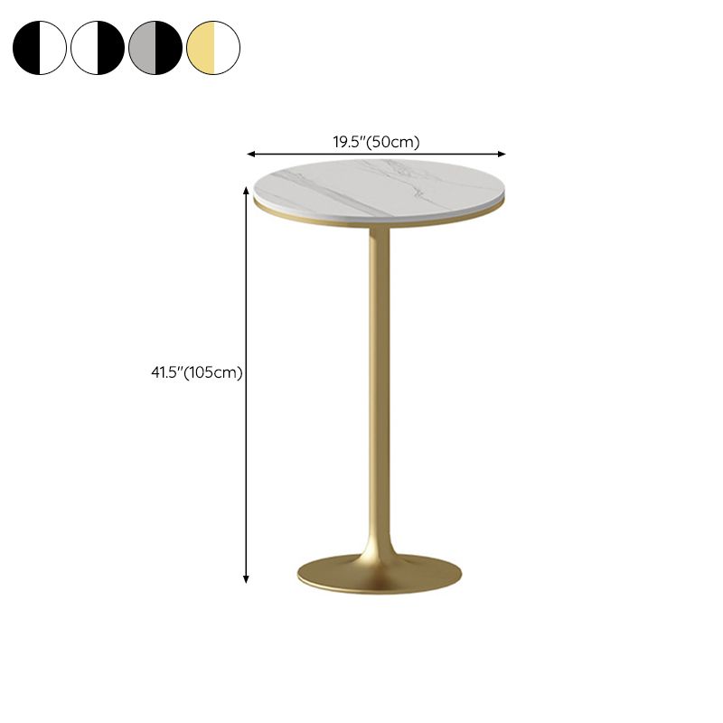 Glam Pub Table Round voetstuktafel voor binnen- en breekroom