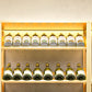 Contemporary Floor Bottle Wine Rack Metal Single Gold Wine Holder