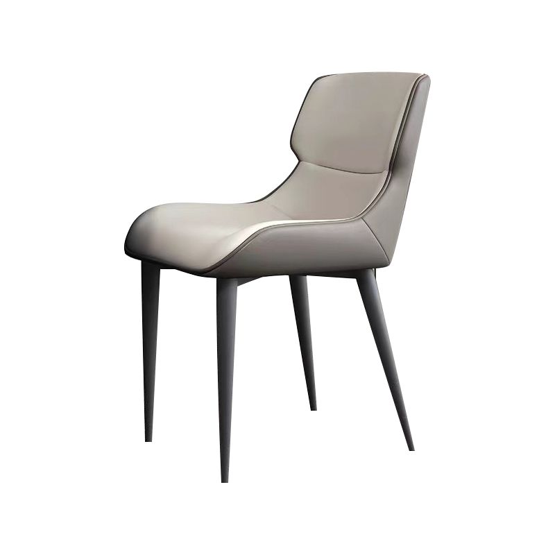 Modern Simple Side Chair Leather Side Dining Chair for Living Room Clearhalo 'Dining Chairs' 'Dining Tables & Seating' 'dining_chair' 'furn' 'furn_dining_chair' 'Furniture' 'Kitchen & Dining Furniture' 1200x1200_00ad85be-9f4b-4aa7-a2a8-cbb2d97091b4