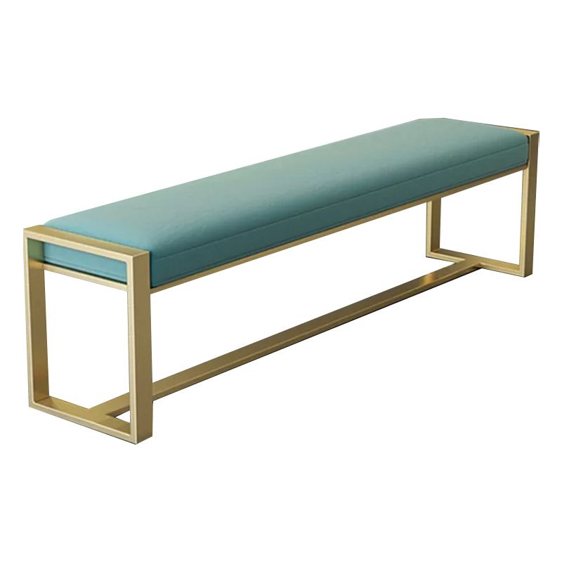 Glam Solid Color Entryway Bench Upholstered Entryway Bench with Cushioned Clearhalo 'Benches' 'Chairs & Seating' 'furn' 'furn_benches' 'Furniture' 'Living Room Furniture' 1200x1200_00addbad-0eba-46dc-b6cc-21cb5f24fe1f