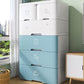 Plastic Storage Cabinet with Drawer Modern Wardrobe Armoire for Bedroom