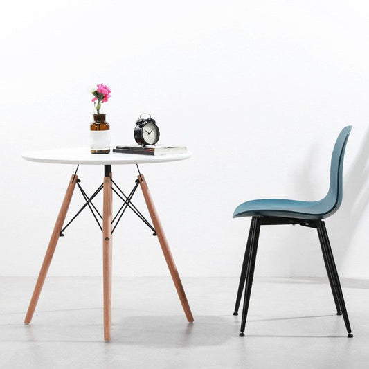 Contemporary Home Side Chair Solid Back Metal Legs Plastic Dining Room Chair (Set of 4) Clearhalo ' kitchen&dining_furn' 'Dining Chairs' 'Dining Tables & Seating' 'dining_chair' 'Furniture' 'furniture_dining_chair' 'Kitchen & Dining Furniture' 'kitchen' 1200x1200_00b00703-73ea-4e5e-bf57-cafe5edc7414