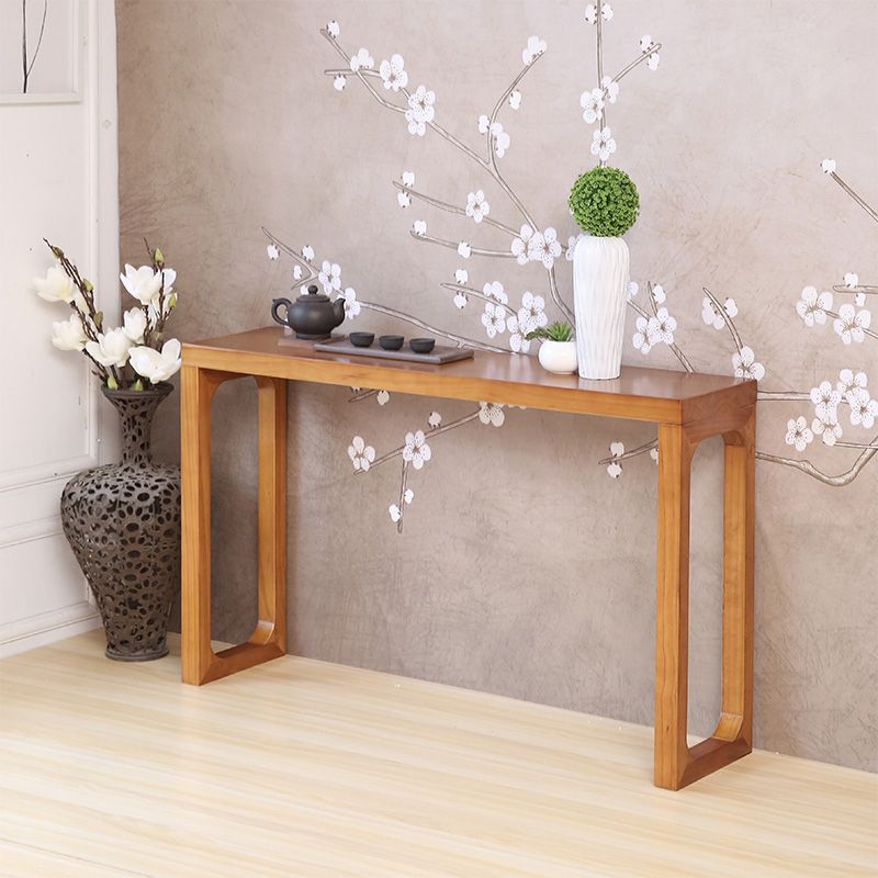 12 inch Wide Accent Table Mid-Century Modern Rectangle Console Table for Hall