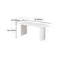 Solid Wood White Dining Table Simplicity Double Pedestal Table for Dining Room Clearhalo 'Dining Tables & Seating' 'Dining Tables' 'dining_table' 'furn' 'furn_dining_table' 'Furniture' 'furniture_dining_table' 'Kitchen & Dining Furniture' 'kitchen' 'kitchen_dining_table' 1200x1200_00b1bdf0-8f2d-46db-a159-2d2f6aecc808