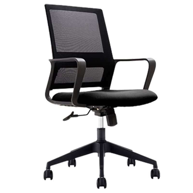 Black Contemporary Office Chair Swivel Breathable AirGrid Desk Chair Clearhalo 'furn' 'furn_office_chair' 'Furniture' 'Office Chairs' 'Office Furniture' 'office_chair' 1200x1200_00b29ef0-ee6c-45fa-8a9d-b7ad7d22dc43
