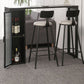 Modern Stone Pub Bar Table Indoor Event and Cocktail Table with Storage Clearhalo 'Bar Furniture' 'Bar Tables' 'bar_tables' 'furn' 'furn_bar_tables' 'Furniture' 'furniture_bar_tables' 'Kitchen & Dining Furniture' 1200x1200_00b37111-c1fc-4619-adb4-480c80bcaeea