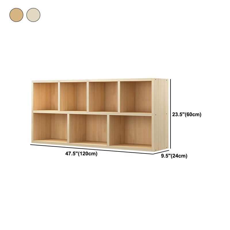 Contemporary Closed Back Book Shelf Wood Horizontal Bookshelf for Office Clearhalo 'Bookcases' 'furn' 'furn_bookcases' 'Furniture' 'Office Furniture' 1200x1200_00b5ebc6-7bfe-47a1-9818-b28059e8ca83
