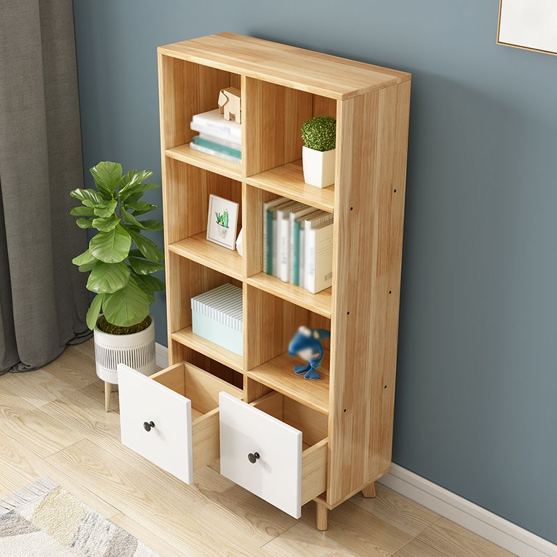 Natural Cube Bookshelf Contemporary Pine Wood Shelf for Home Office Clearhalo 'Bookcases' 'furn' 'furn_bookcases' 'Furniture' 'furniture_bookcases' 'kitchen' 'kitchen_bookcases' 'Living Room Furniture' 'Office Furniture' 1200x1200_00b76a64-3074-43bd-b8bd-222ca3633960