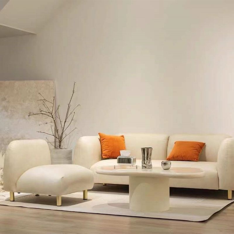 Pedestal 13.8" H Coffee Table Scandinavian Faux Wood Cocktail Table Clearhalo 'Coffee & Accent Tables' 'Coffee Tables' 'coffee_tables' 'furn' 'furn_coffee_tables' 'Furniture' 'Living Room Furniture' 1200x1200_00b9bebf-a3ce-4293-8b90-6487a52969cf