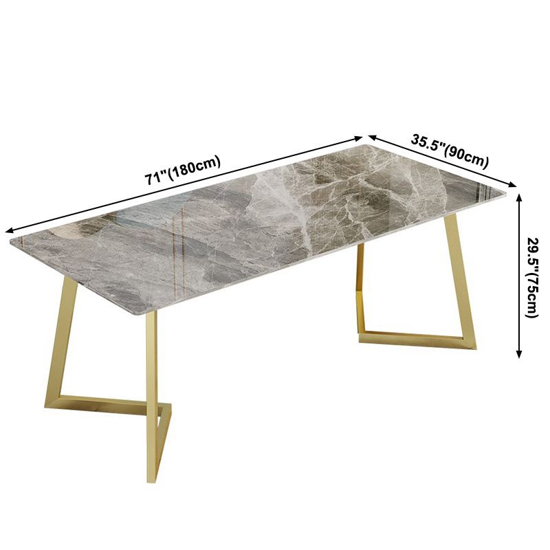 Metal Traditional Luxury Rectangular Dining Table Sintered Stone Table with Sled Base Clearhalo ' dining_table' 'Dining Tables & Seating' 'Dining Tables' 'furn' 'furn_dining_table' 'Furniture' 'furniture_dining_table' 'Kitchen & Dining Furniture' 'kitchen&dining_furn' 'kitchen' 'kitchen_dining_table' 1200x1200_00bc29f1-90e7-482d-a9af-4dfe933433da