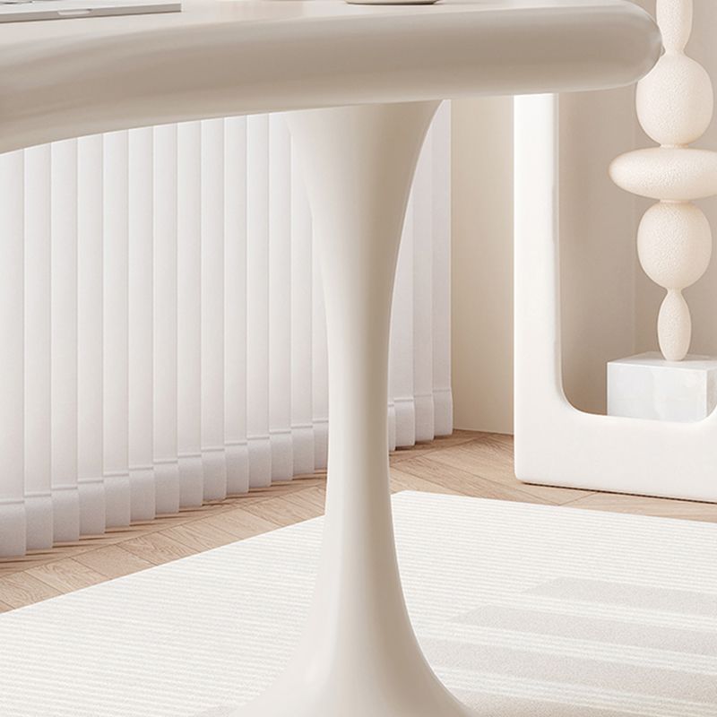 Unregelmäßiger hölzerner Büroschreibtisch weißer Schreibtisch mit 2-Schreibmaßen