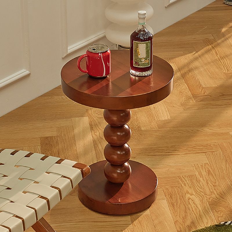 Round Solid Wood Side Table Scandinavian 20" Tall Pedestal End Table Clearhalo 'Coffee & Accent Tables' 'End & Side Tables' 'end_side_tables' 'furn' 'furn_end_side_tables' 'Furniture' 'Living Room Furniture' 1200x1200_00bce070-45bd-4733-b633-85b66e6f6c69