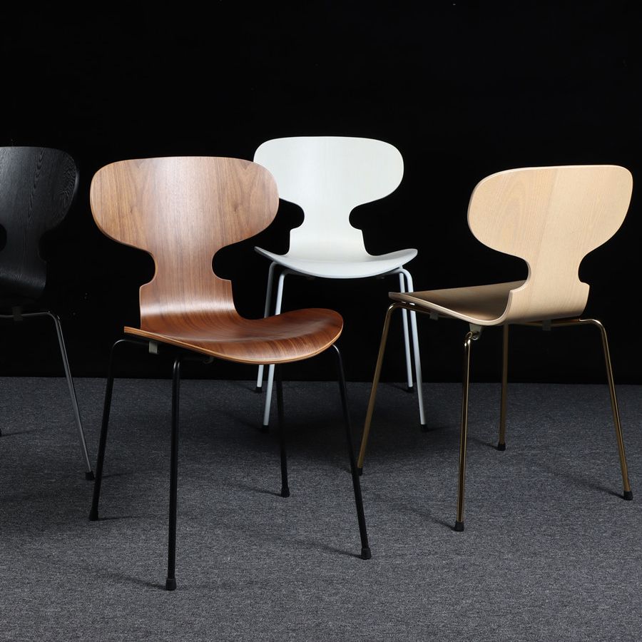 Scandinavian Wood Dining Chair Matte Finish Wingback Dining Chair (Set of 4) Clearhalo ' kitchen&dining_furn' 'Dining Chairs' 'Dining Tables & Seating' 'dining_chair' 'furn' 'furn_dining_chair' 'Furniture' 'furniture_dining_chair' 'Kitchen & Dining Furniture' 'kitchen' 1200x1200_00bf3fa4-bcff-4354-bec2-1a5a32b98651