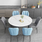 Modern Sintered Stone Dining Table Round Table with 4 Legs for Home Use Clearhalo ' dining_table' 'Dining Tables & Seating' 'Dining Tables' 'furn' 'furn_dining_table' 'Furniture' 'furniture_dining_table' 'Kitchen & Dining Furniture' 'kitchen&dining_furn' 'kitchen' 'kitchen_dining_table' 1200x1200_00c07976-dfe2-41a5-8892-109e2b56430a