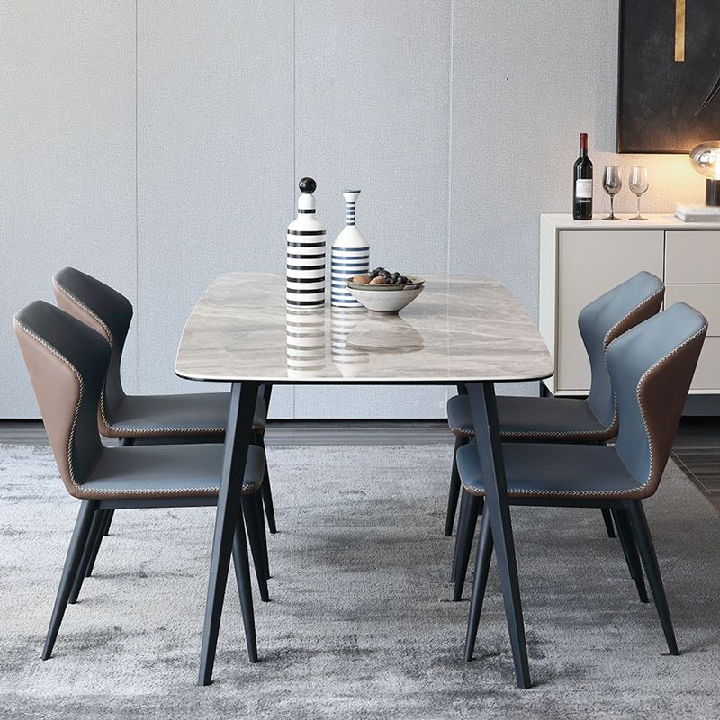 Rechteck Esstisch Industrieküchentisch mit 4 Beinen