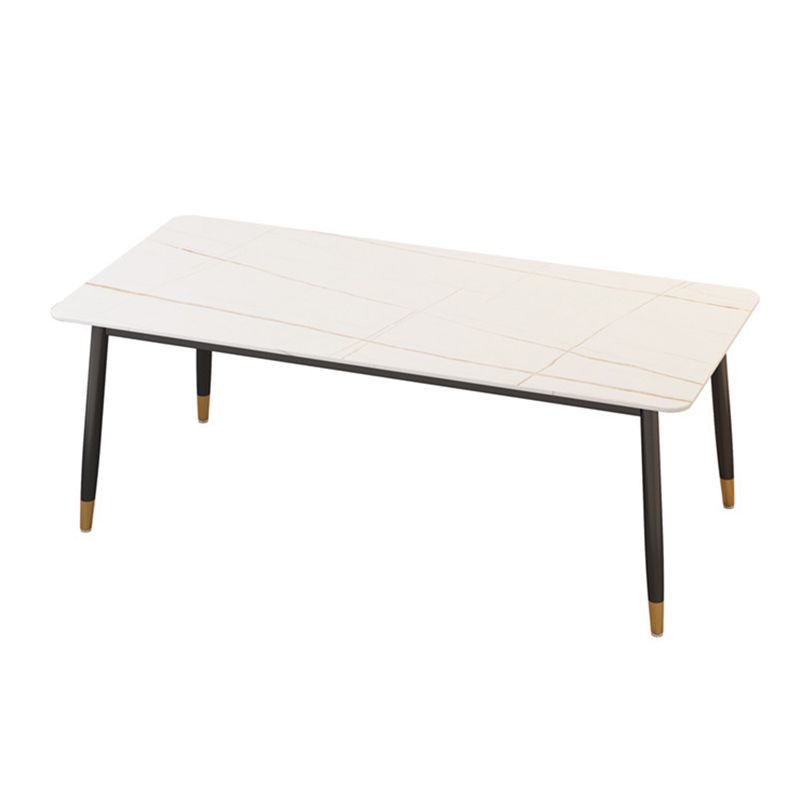 Modern Matte Finish Faux Marble Table Rectangle 4 Legs Dining Table Clearhalo ' dining_table' 'Dining Tables & Seating' 'Dining Tables' 'furn' 'furn_dining_table' 'Furniture' 'furniture_dining_table' 'Kitchen & Dining Furniture' 'kitchen&dining_furn' 'kitchen' 'kitchen_dining_table' 1200x1200_00c0a6b2-f7e0-4f93-a35d-e91ba43b6264