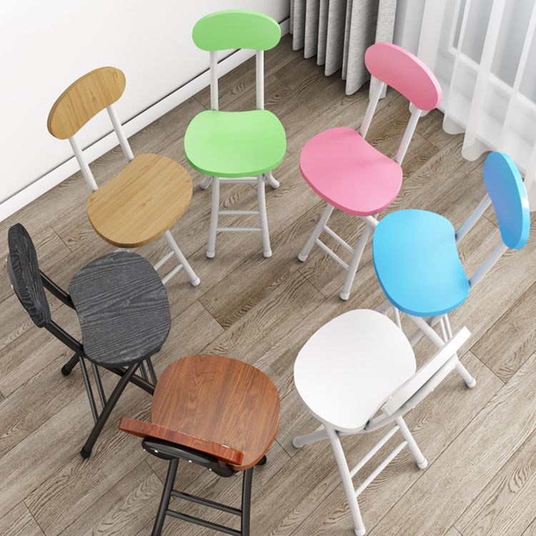 Modernes Metall Open Rückenklapper armloser Esstühle (Set 4/8)