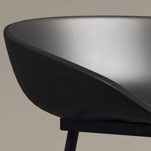 Industrial Armless Backrest Counter Stool Iron Cafe Bar Stool with Acrylic Seat and Pedal Clearhalo 'Bar Furniture' 'Bar Stools' 'bar_stools' 'furn' 'furn_bar_stools' 'Furniture' 'furniture_bar_stools' 'Kitchen & Dining Furniture' 1200x1200_00c2f602-17b7-4567-b804-115e05c809c2
