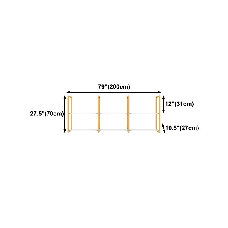 10.63"W Bookshelf Glam Style Wall Mounted Bookcase for Home Office Study Room Clearhalo 'Bookcases' 'furn' 'furn_bookcases' 'Furniture' 'furniture_bookcases' 'kitchen' 'kitchen_bookcases' 'Living Room Furniture' 'Office Furniture' 1200x1200_00c40935-93d1-4355-9cd8-08ca67b657c8