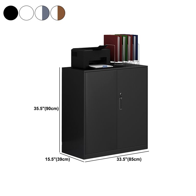 Metal de gabinete moderno con estantes de almacenamiento ajustables Archivo lateral