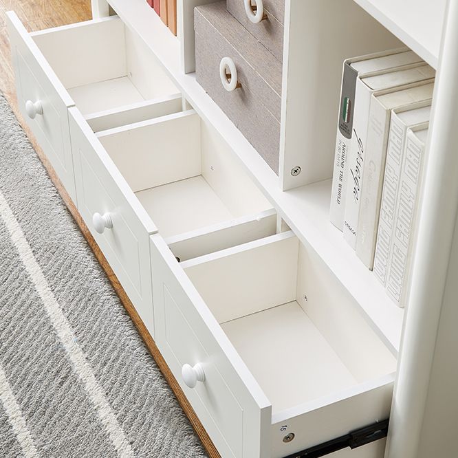 Scandinavian Wood Bookshelf Home Office Closed Back Bookcase Clearhalo 'Bookcases' 'furn' 'furn_bookcases' 'Furniture' 'Office Furniture' 1200x1200_00c68ed4-f7f0-421a-b77d-2f018490131c