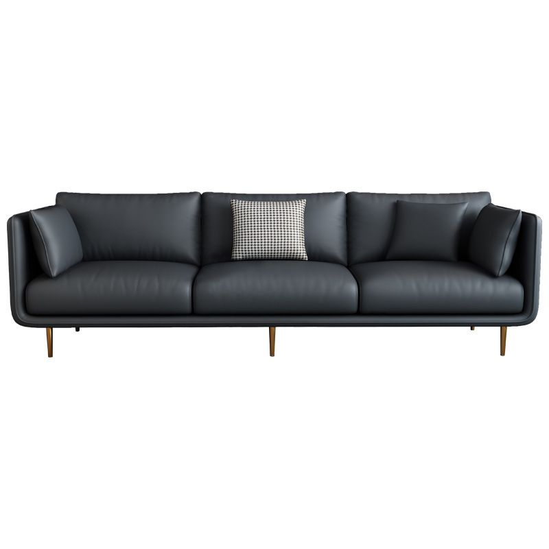 Contemporary Sofa with 3 Pillows Suare Arm Couch for Living Room Clearhalo 'furn' 'furn_sofas' 'Furniture' 'furniture_sofas' 'Living Room Furniture' 'Sofa' 'sofas' 1200x1200_00c70067-179d-425d-98e0-fe19a7973234