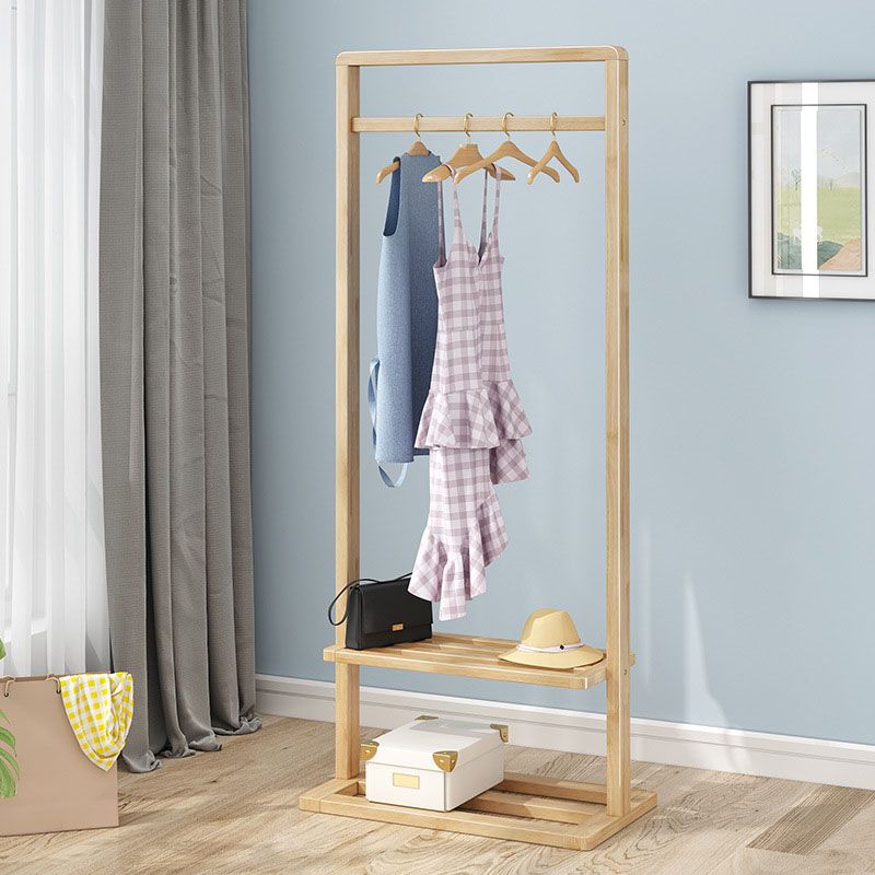 Zeitgenössische Aufbewahrungsgarderobe, freistehende Holzgarderobe für das Wohnzimmer