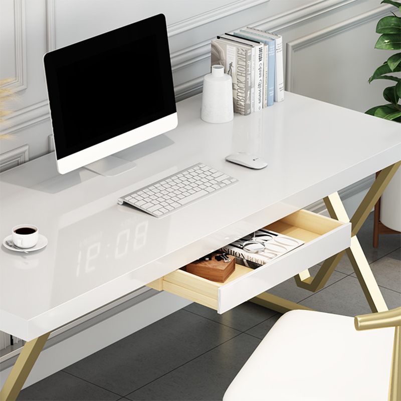 Massief hout rechthoekig schrijfbureau 1-plank 29.53 "Tall Office Desk