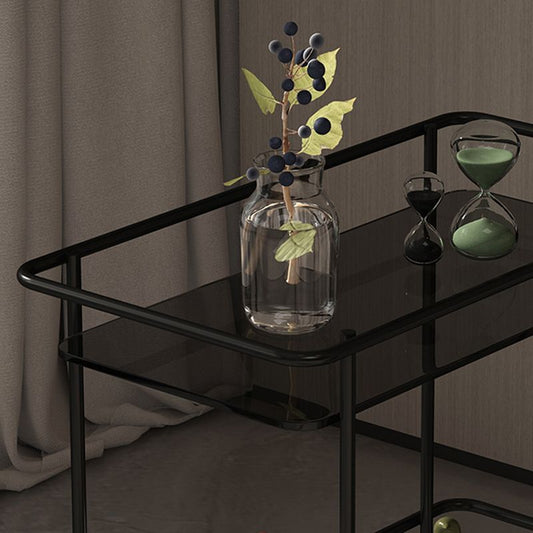 23.62" Tall 4 Legs Side Table Modernistic Metal Side End Snack Table Clearhalo 'Coffee & Accent Tables' 'End & Side Tables' 'end_side_tables' 'furn' 'furn_end_side_tables' 'Furniture' 'Living Room Furniture' 1200x1200_00ca9b51-3b4b-4d8c-810d-7e2e5c96fe75