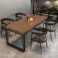 Industrial 1/2/5/7 Pieces Furniture Solid Wood Rectangle Dining Table Set in Brown Clearhalo 'Dining Room Sets' 'Dining Tables & Seating' 'dining_room_set' 'furn' 'furn_dining_room_set' 'Furniture' 'Kitchen & Dining Furniture' 1200x1200_00cb2896-7bb7-4f40-84ef-cff1334b5faf