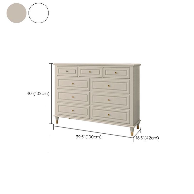 Cassettiera portaoggetti Glam in legno massello da 16,11 pollici di larghezza