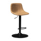 Contemporary Liftable Bar-stool Low Back Bar Stool with Metal Legs Clearhalo 'Bar Furniture' 'Bar Stools' 'bar_stools' 'furn' 'furn_bar_stools' 'Furniture' 'furniture_bar_stools' 'Kitchen & Dining Furniture' 1200x1200_00ce41de-0595-40ce-9e66-6c2ea7b29c01