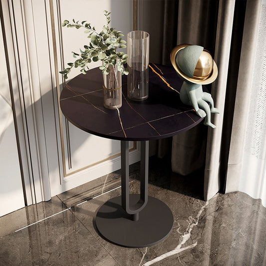 Piedistale Design Design in metallo Craft Gold/Black Table Round Latera