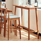 Moderne rechthoekige massief houten barhoogte pubtafel voor eetkamer