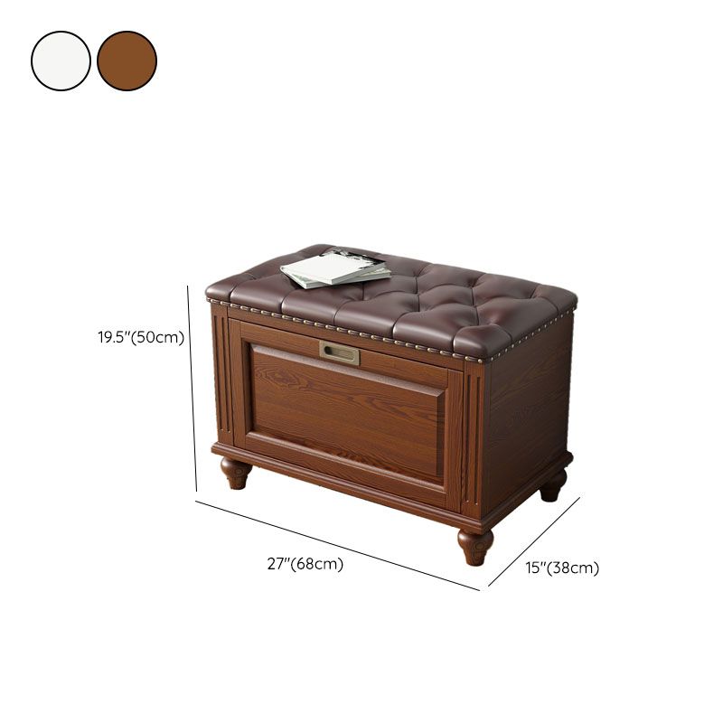 Traditional Entryway Bench Solid Wood Bench with Upholstered Clearhalo 'Benches' 'Chairs & Seating' 'furn' 'furn_benches' 'Furniture' 'Living Room Furniture' 1200x1200_00d34075-e0ea-46bc-9dee-d6914b473151