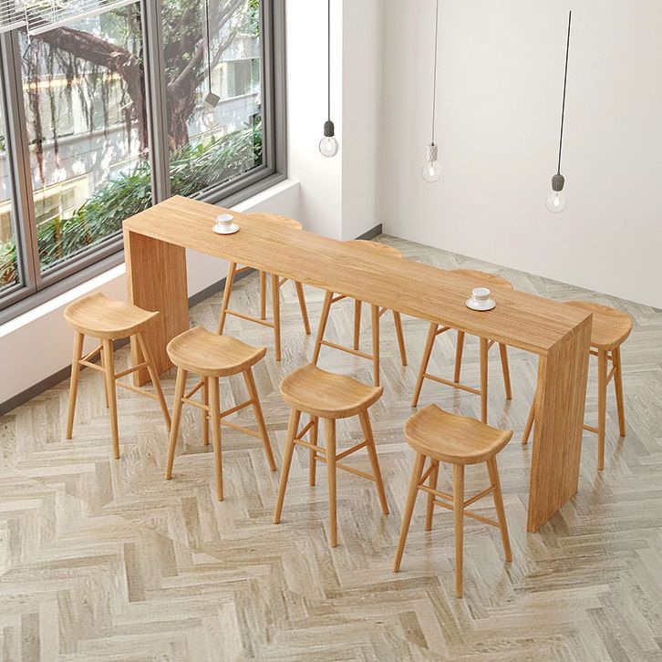 1/5/9 Pieces Table and Stool Set Modern Solid Wood Pub Table Set Clearhalo 'Bar Furniture' 'furn' 'furn_home_bar_bar_sets' 'Furniture' 'Home Bars & Bar Sets' 'home_bar_bar_sets' 'Kitchen & Dining Furniture' 1200x1200_00d3712c-8957-42f4-a0f4-15573529480d