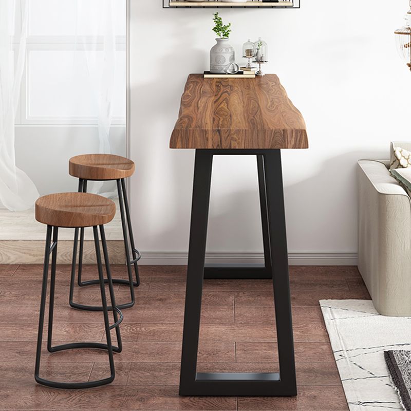 Set di altezza da banco industriale 1/2/3 pezzi in legno massiccio e sgabelli