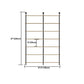 9.84"W Bookshelf Industrial Style Wall Mounted Bookcase for Home and Office