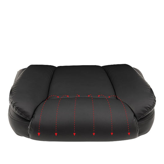 Sedia moderna in fico in pelle girevole sedia a braccia fissa nera.