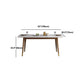 Stone Top Dining Table Mid-Century Modern Table with 4 Wood Legs Clearhalo 'Dining Tables & Seating' 'Dining Tables' 'dining_table' 'furn' 'furn_dining_table' 'Furniture' 'Kitchen & Dining Furniture' 1200x1200_00d5de1e-b070-424b-893a-310ae9ff93ac