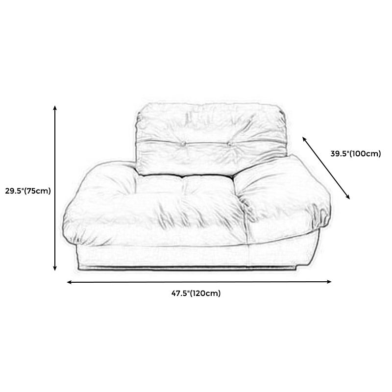 29.53" H Scandinavian Armless Sofa with Tufted Back Sofa for Living Room Clearhalo 'furn' 'furn_sofas' 'Furniture' 'furniture_sofas' 'kitchen' 'kitchen_sofas' 'Living Room Furniture' 'Sofa' 'sofas' 1200x1200_00d6cce2-042e-4cd6-aa04-b4b16af4f4af