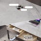 Modern Stone Office Desk Rectangular Shape Task Desks with 2-Drawers for Office