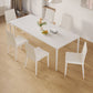 Pièces modernes 1/3/4/5/7 Pièces Table à manger Set Pierre Rectangle Meubles en blanc