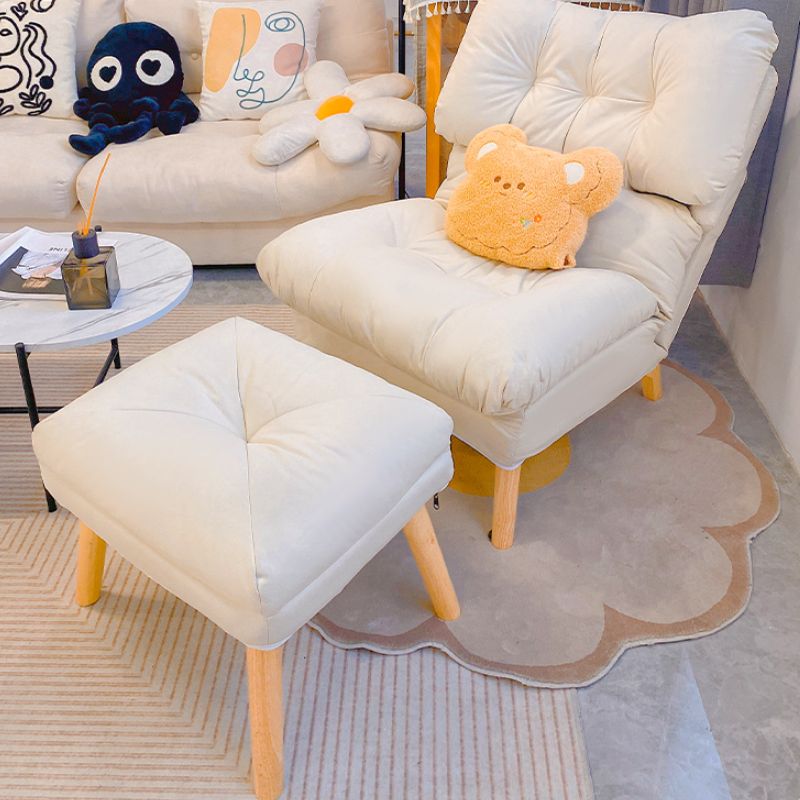 Scandinavian Recliner in legno Solido Colore interno con poggiapiedi