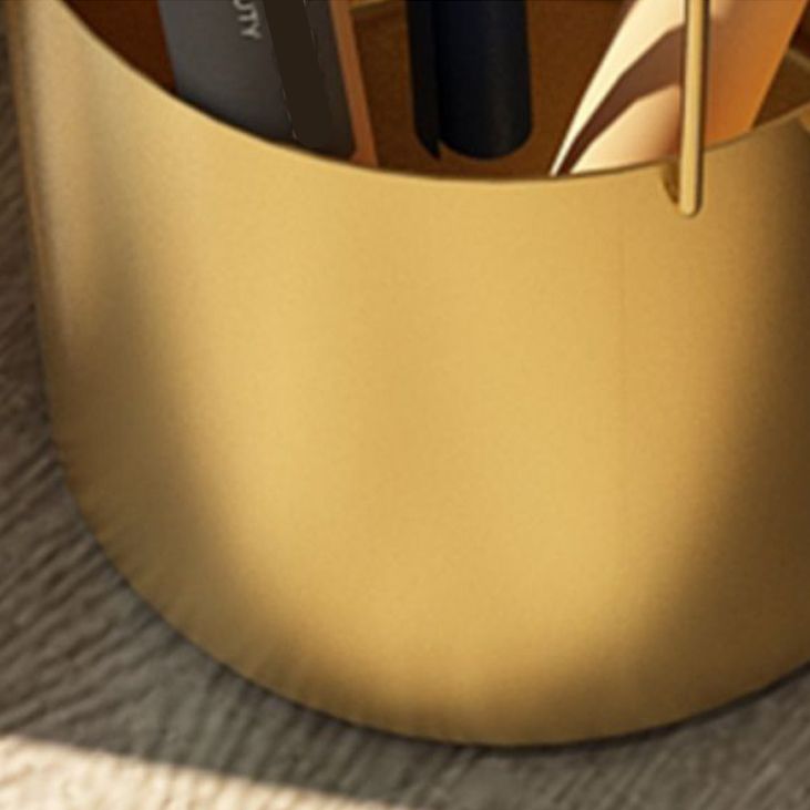 Mesa nocturna de hierro de 19.69 "Alto Gabinete de almacenamiento de almacenamiento con 2 estantes