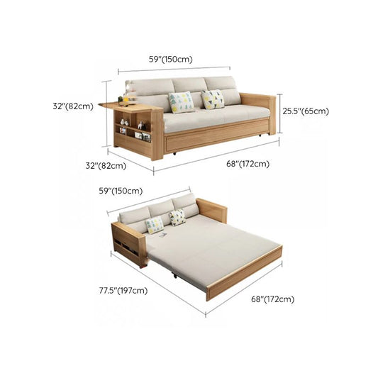 32 "幅のスカンジナビアソファベッド枕には木製睡眠ソファーが含まれています