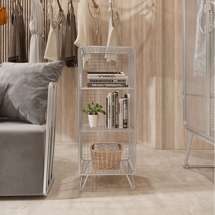 Glam Style Metal Bookshelf Standard Closed Back Shelf Bookcase for Home Clearhalo 'Bookcases' 'furn' 'furn_bookcases' 'Furniture' 'furniture_bookcases' 'Office Furniture' 1200x1200_00def38f-2526-489e-bab0-49ab2b3ea874